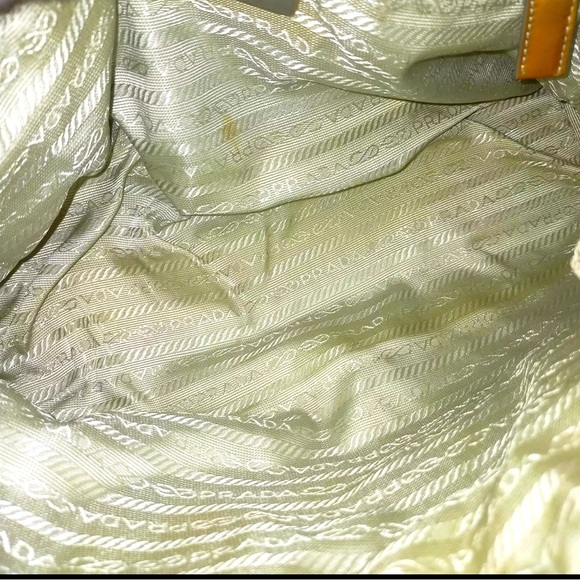 Prada Hand Bag  Gray Fabric and leather made in Italy 🇮🇹 - Picture 8 of 9